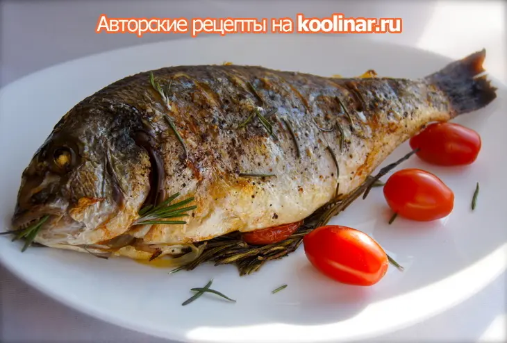 Дорада запеченная в духовке с розмарином: шаг 4
