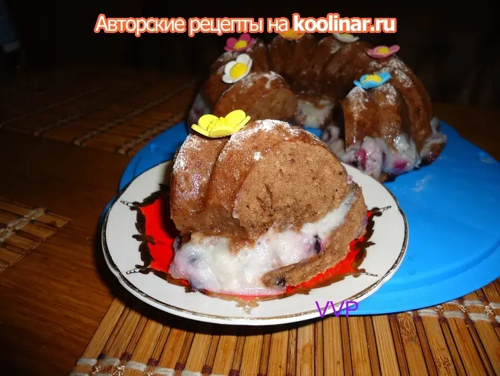Шоколадный кекс с заварным кремом: шаг 6
