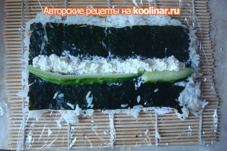 Роллы с копченым угрем и не только!: шаг 6