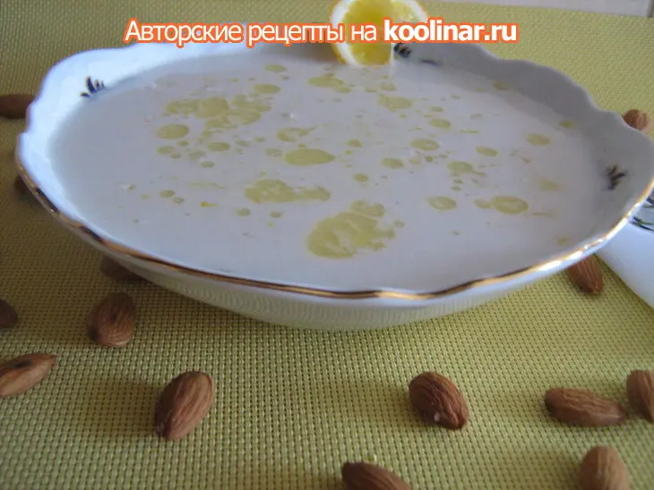 Суп - пюре из курицы и  миндаля: шаг 4