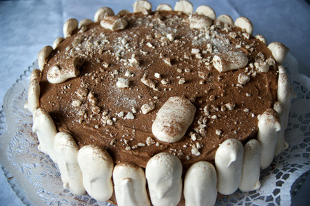 Миндальный торт с шоколадным крем-мусом "торжество": шаг 10