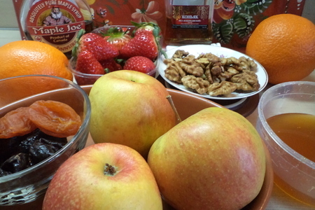 Печеные яблоки с апельсиновым джемом и сухофруктами! (дуэль): шаг 3