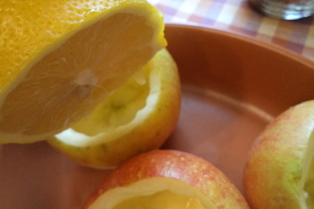 Печеные яблоки с апельсиновым джемом и сухофруктами! (дуэль): шаг 8