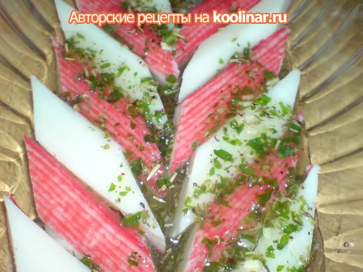 Маринованные ....крабовые палочки/закуска в стиле  antipasti: шаг 4