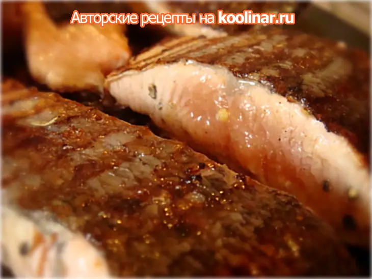 Семга на гриле с соусом из брусники: шаг 3