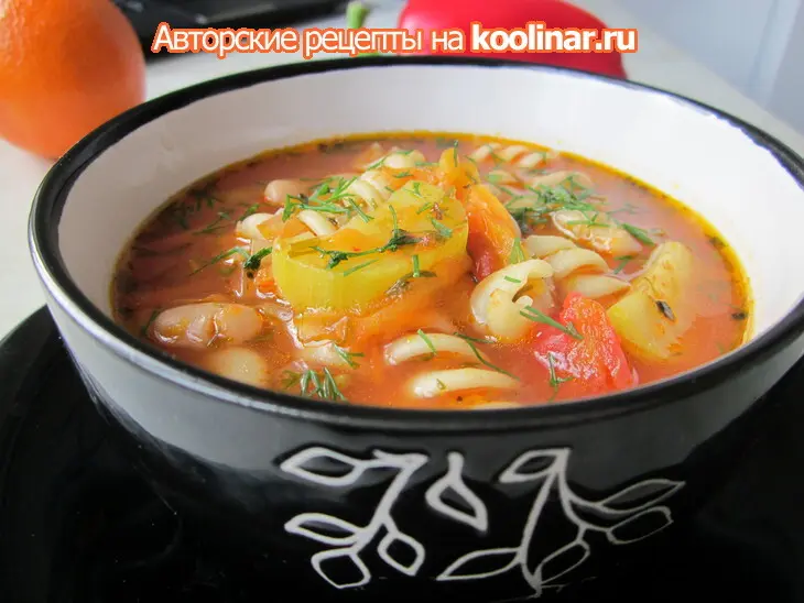 Минестроне с пастой: шаг 7