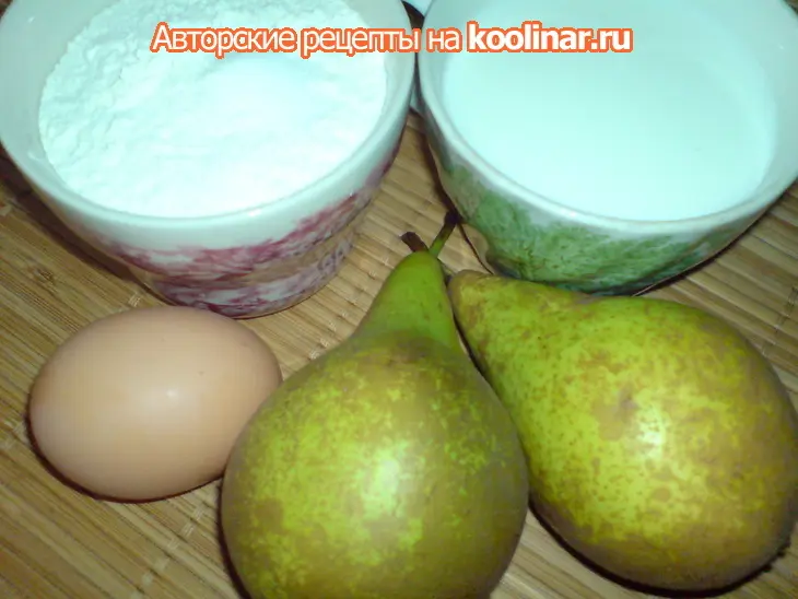 Грушевые оладьи на топлёном масле с мёдом ,почти ,как у джейми оливера: шаг 1