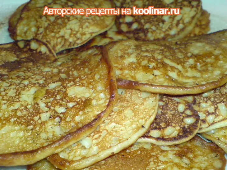 Грушевые оладьи на топлёном масле с мёдом ,почти ,как у джейми оливера: шаг 6