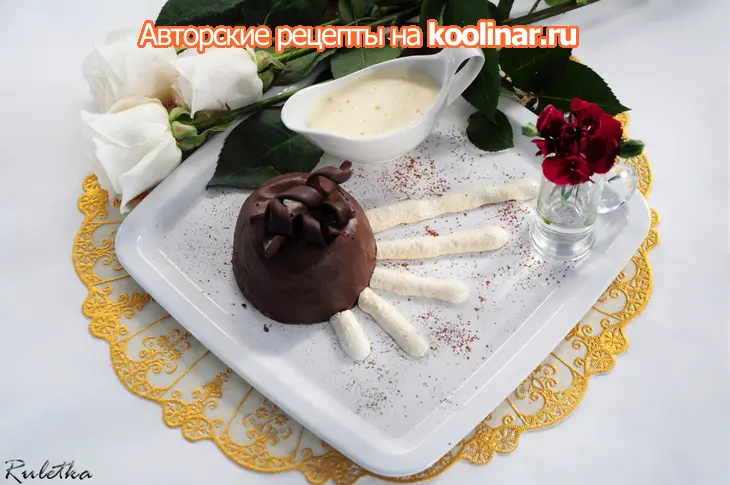 Кофейно-кардамоновые десерты с нежнейшим ванильным наполнителем, меренгами и соусом сабайон.: шаг 19