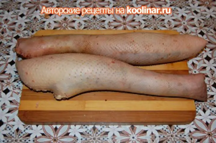Гусиные шейки фаршированные "мозаика": шаг 5