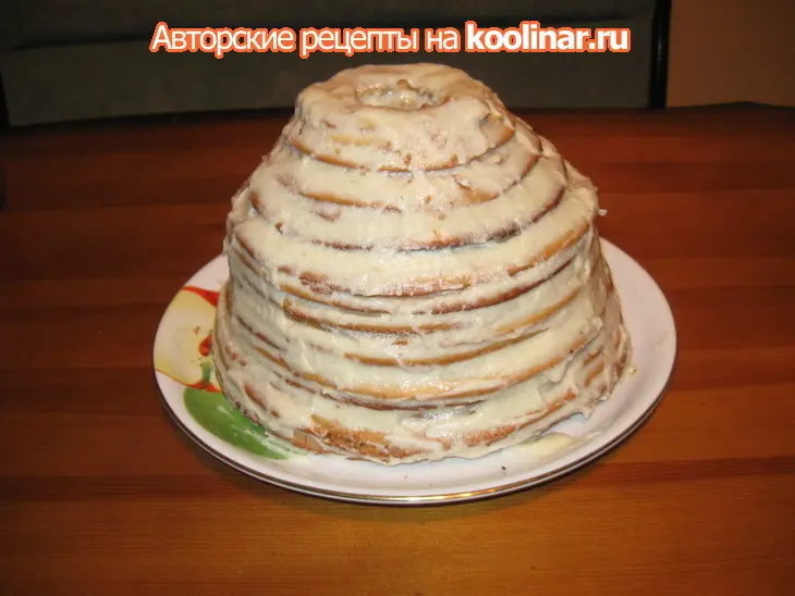 Медовый торт-кукла "дуняша": шаг 6