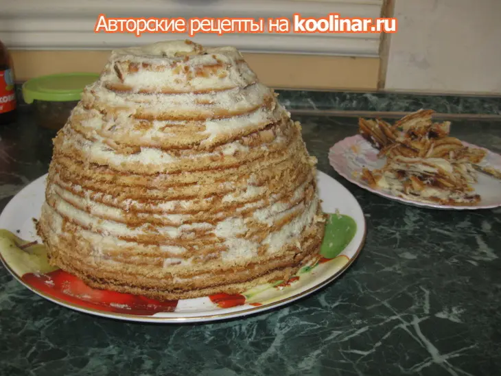 Медовый торт-кукла "дуняша": шаг 7