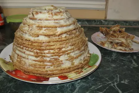 Медовый торт-кукла "дуняша": шаг 7