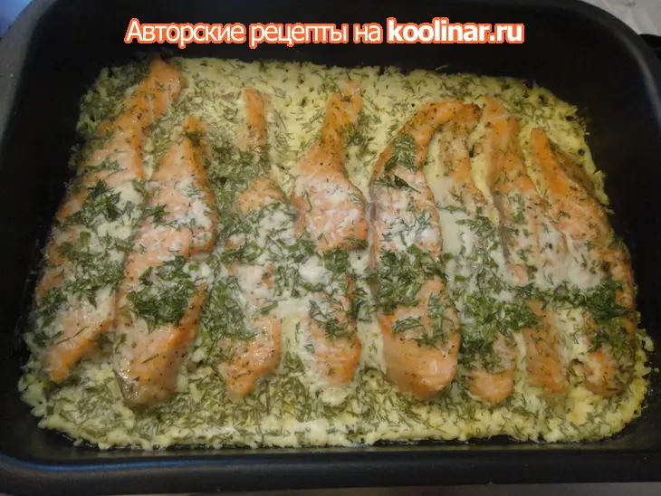 Семга в сливочном соусе: шаг 2