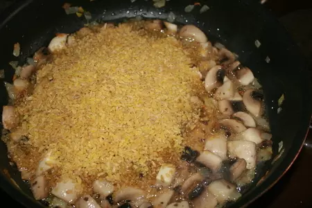 Булгур с шампиньонами: шаг 7
