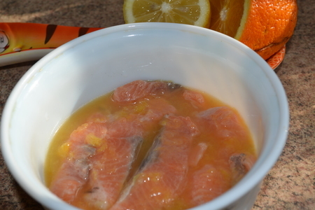 Рыба в цитрусовом маринаде: шаг 1