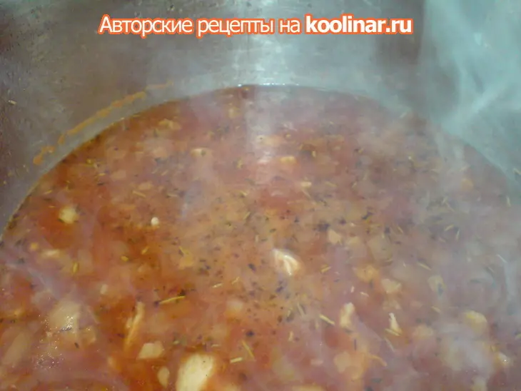 Томатный суп с индейкой: шаг 6