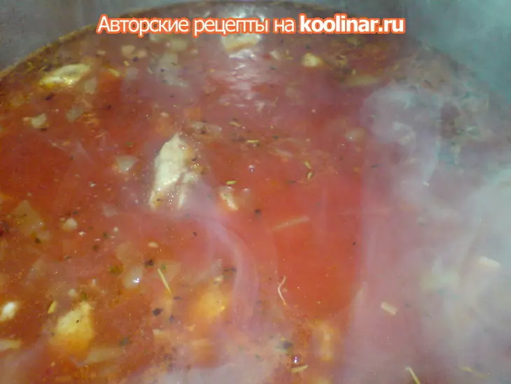 Томатный суп с индейкой: шаг 7
