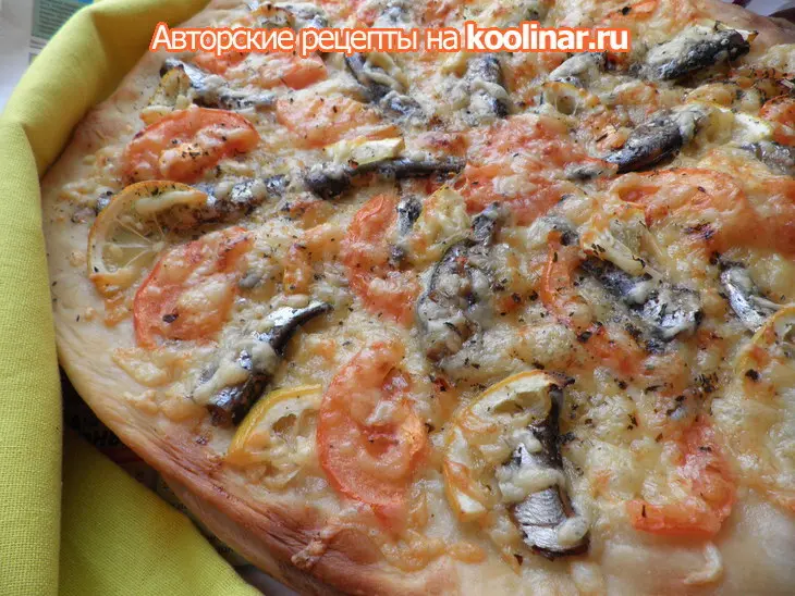 Пицца со шпротами: шаг 5