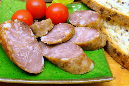 Колбаса домашняя, свиная, на манер «украинской», в день рождения ирины nira60.: шаг 11