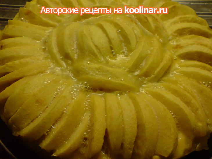 Открытый яблочный пирог/tarte aux pommes /для именинницы иришки: шаг 6