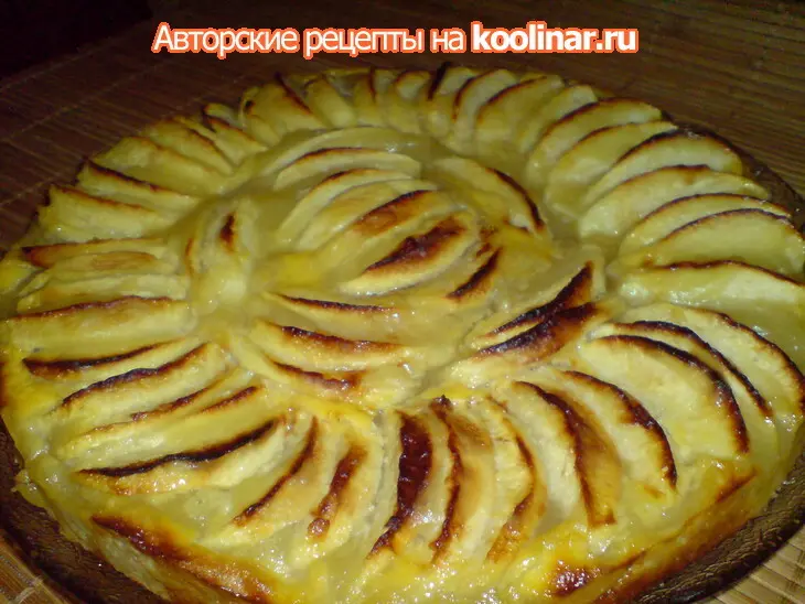 Открытый яблочный пирог/tarte aux pommes /для именинницы иришки: шаг 7