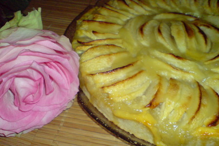 Открытый яблочный пирог/tarte aux pommes /для именинницы иришки: шаг 8