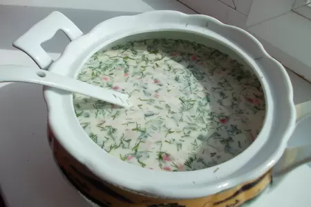 Окрошка с копченой курицей: шаг 1