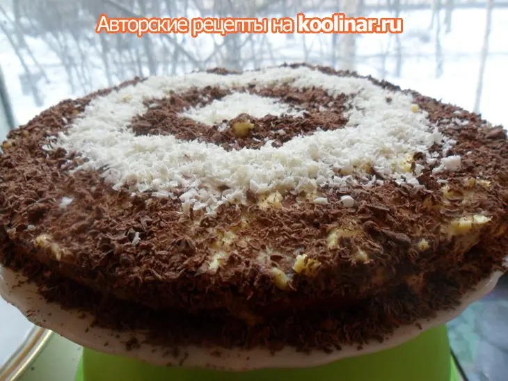 Торт с шоколадной крошкой для мартовских именинников: шаг 5