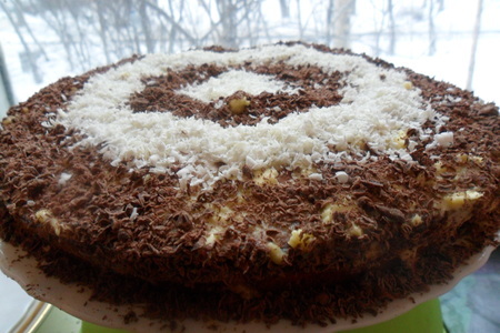 Торт с шоколадной крошкой для мартовских именинников: шаг 5