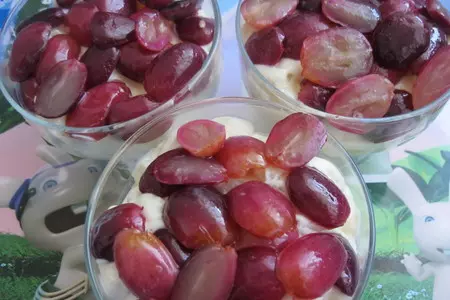 Crema di pere all'uva - грушевый крем с виноградом: шаг 5