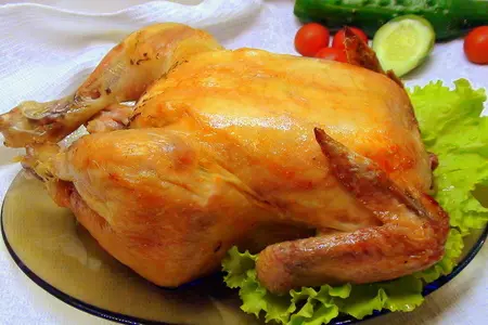 Румяная курочка, без натирок и глазури. самый простой способ.: шаг 3