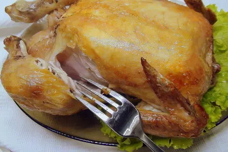 Румяная курочка, без натирок и глазури. самый простой способ.: шаг 4