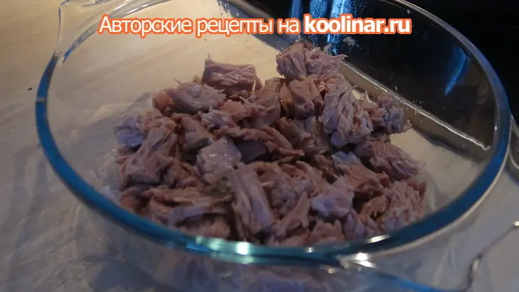 Фарфалле с чернилами каракатицы и тунцом: шаг 5