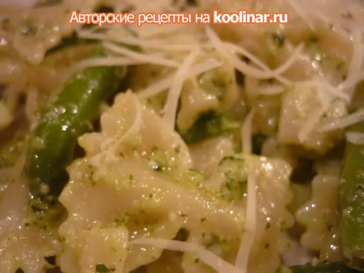 Фарфалле с соусом песто по-генуэзски: шаг 10