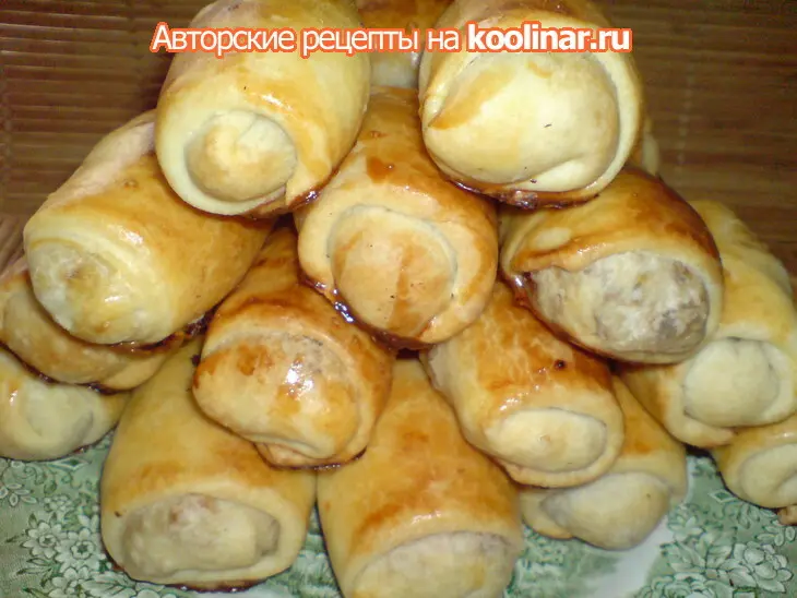Пирожки слоистые  с  капустой  "вэрзэре": шаг 8