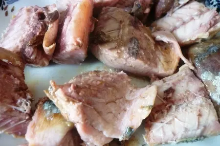Мафалде с соусом из тыквы,томатов и скумбрии (очень вкусно!!!): шаг 2