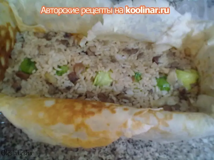 Русская кулебяка на французский лад из теста "бриошь"...дуэльная))): шаг 24