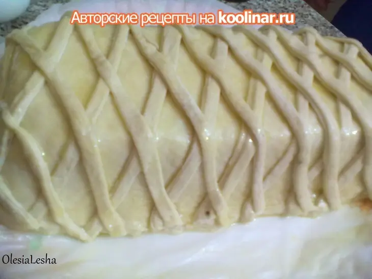 Русская кулебяка на французский лад из теста "бриошь"...дуэльная))): шаг 34
