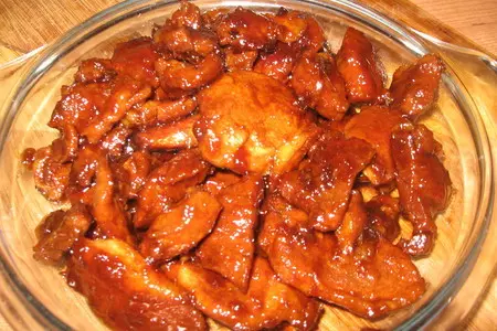 Слоёный салат с мясом: шаг 7