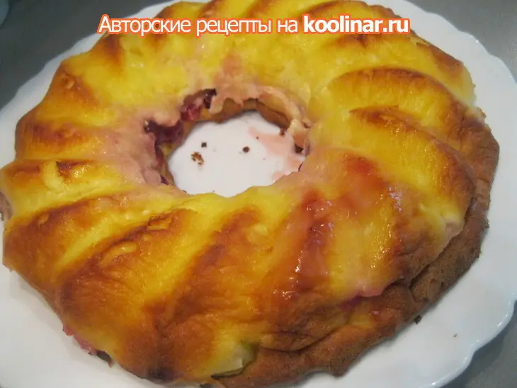 Запеканка творожно-ягодная.: шаг 6