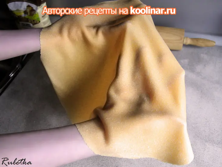 Лазанья из листов домашнего приготовления  "морская феерия".: шаг 6