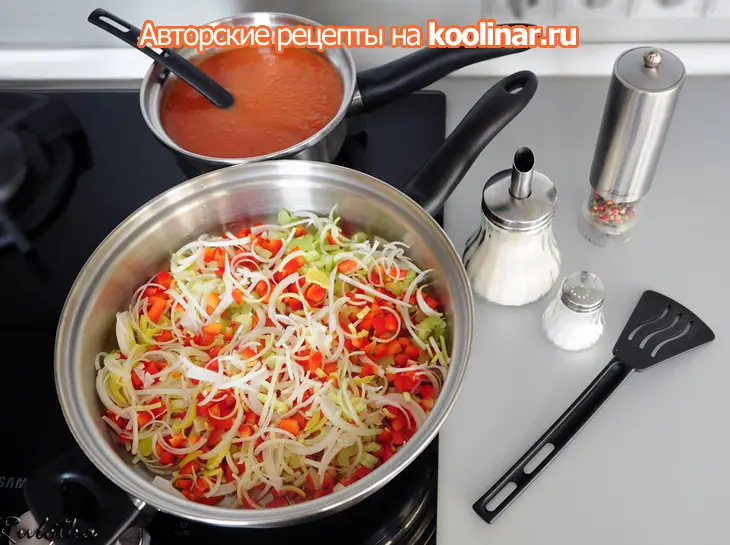 Лазанья из листов домашнего приготовления  "морская феерия".: шаг 14