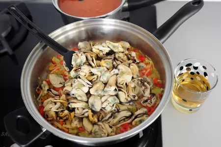 Лазанья из листов домашнего приготовления  "морская феерия".: шаг 15