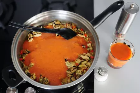 Лазанья из листов домашнего приготовления  "морская феерия".: шаг 16