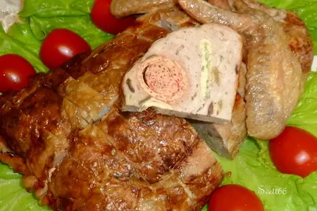 Курица фаршированная (альтернатива мясной нарезке на праздничный стол): шаг 16