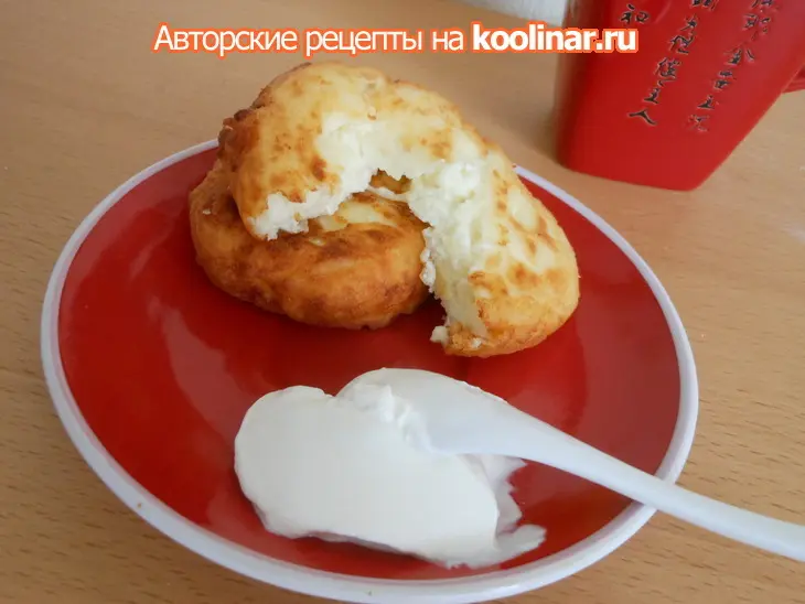 Сырники с моцареллой: шаг 6
