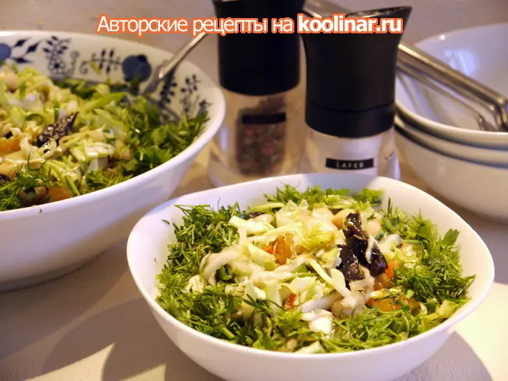 Капустный салат-микс со многими вкусными добавками: шаг 6