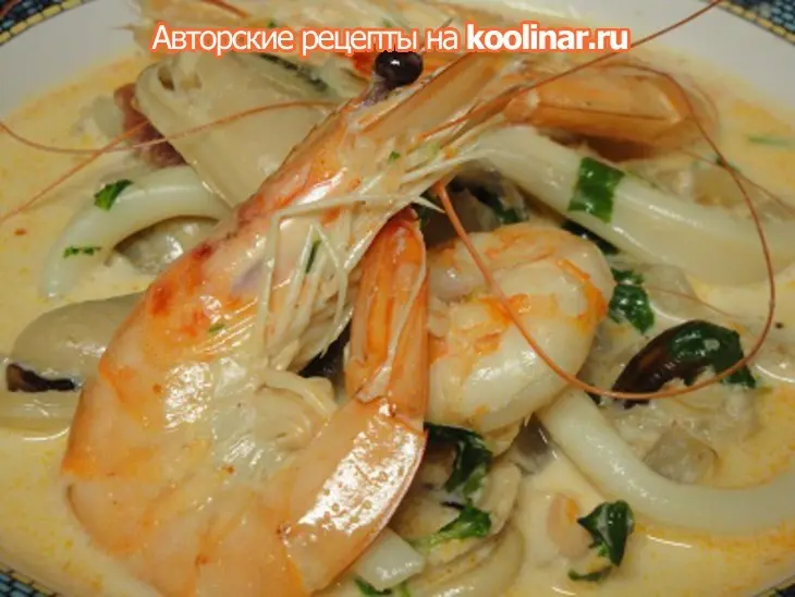 Суп с фенхелем,карри и морскими друзьями: шаг 9