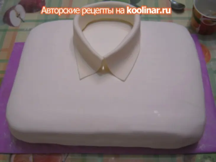 Торт "рубашка" (мк украшения): шаг 11